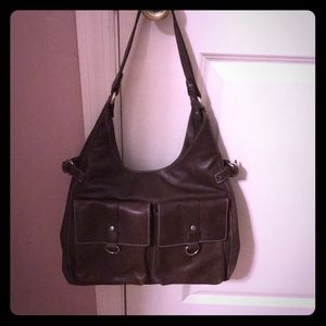 Fossil leather brown bag